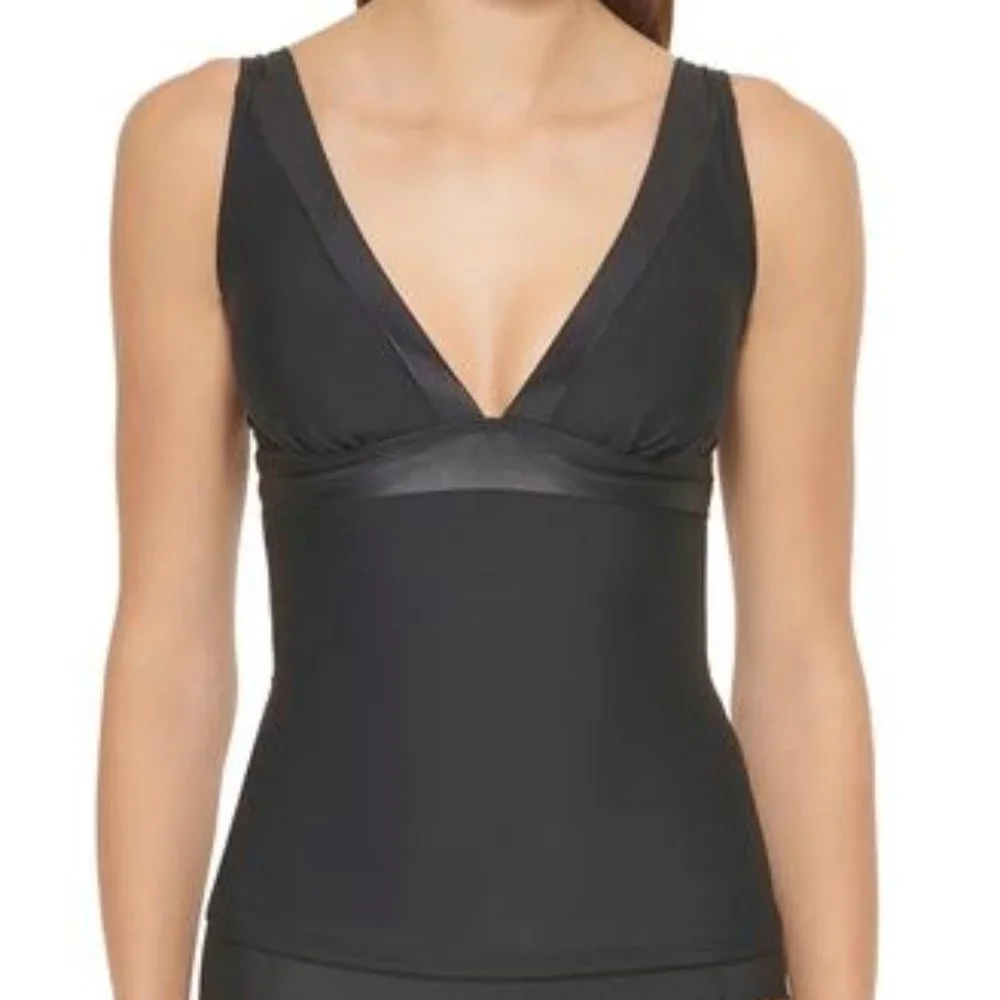 DKNY Tankini Top Size Black - Picture 1 of 12